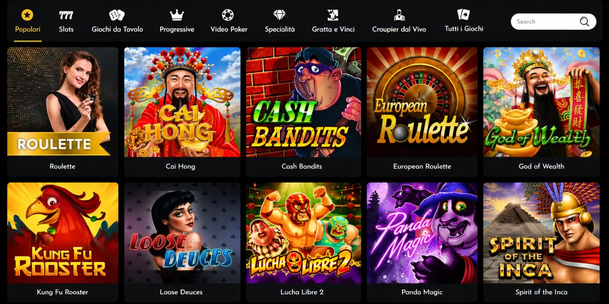 Casino Midas giochi popolari roulette e slot machine